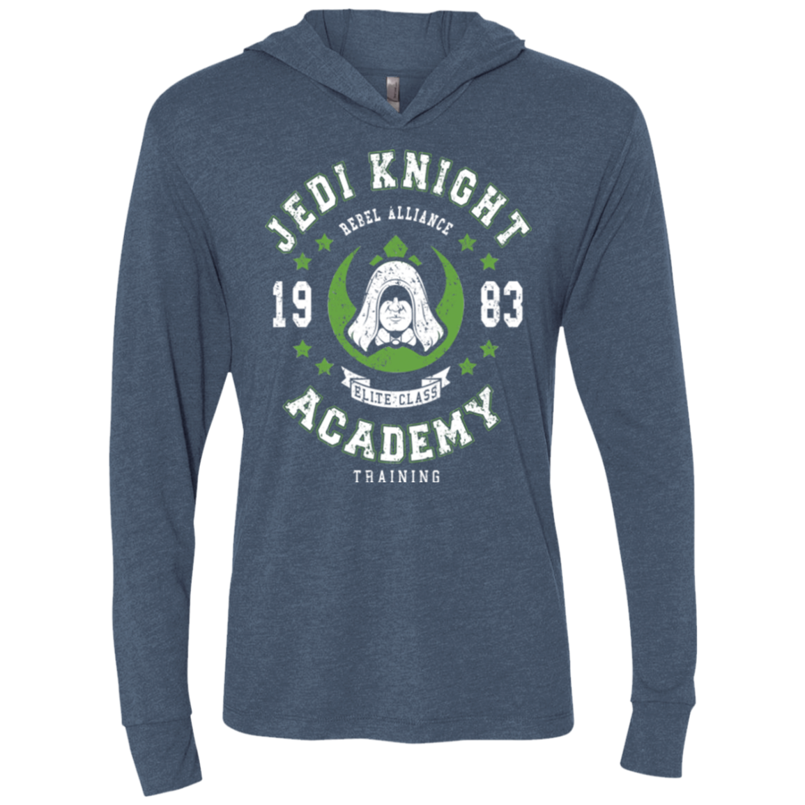 Jedi Knight Academy 83 Triblend Long Sleeve Hoodie Tee