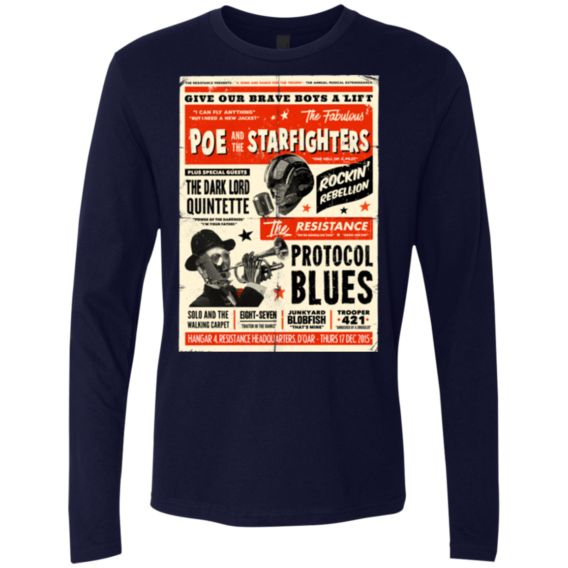 Poe and The Starfighters Men's Premium Long Sleeve