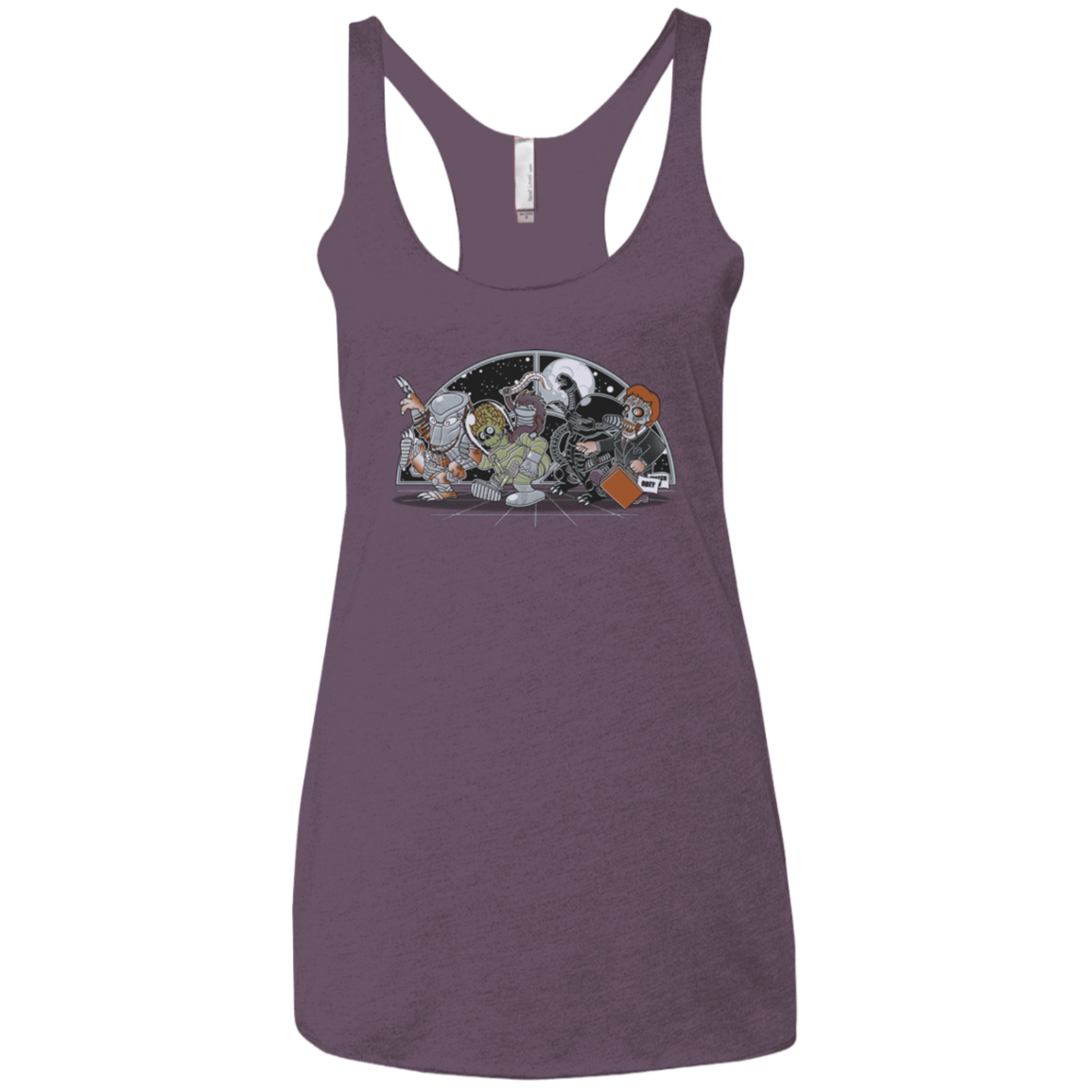 Where The Nasty Aliens are Women's Triblend Racerback Tank