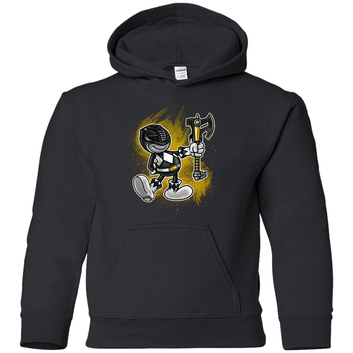 Black Ranger Artwork Youth Hoodie