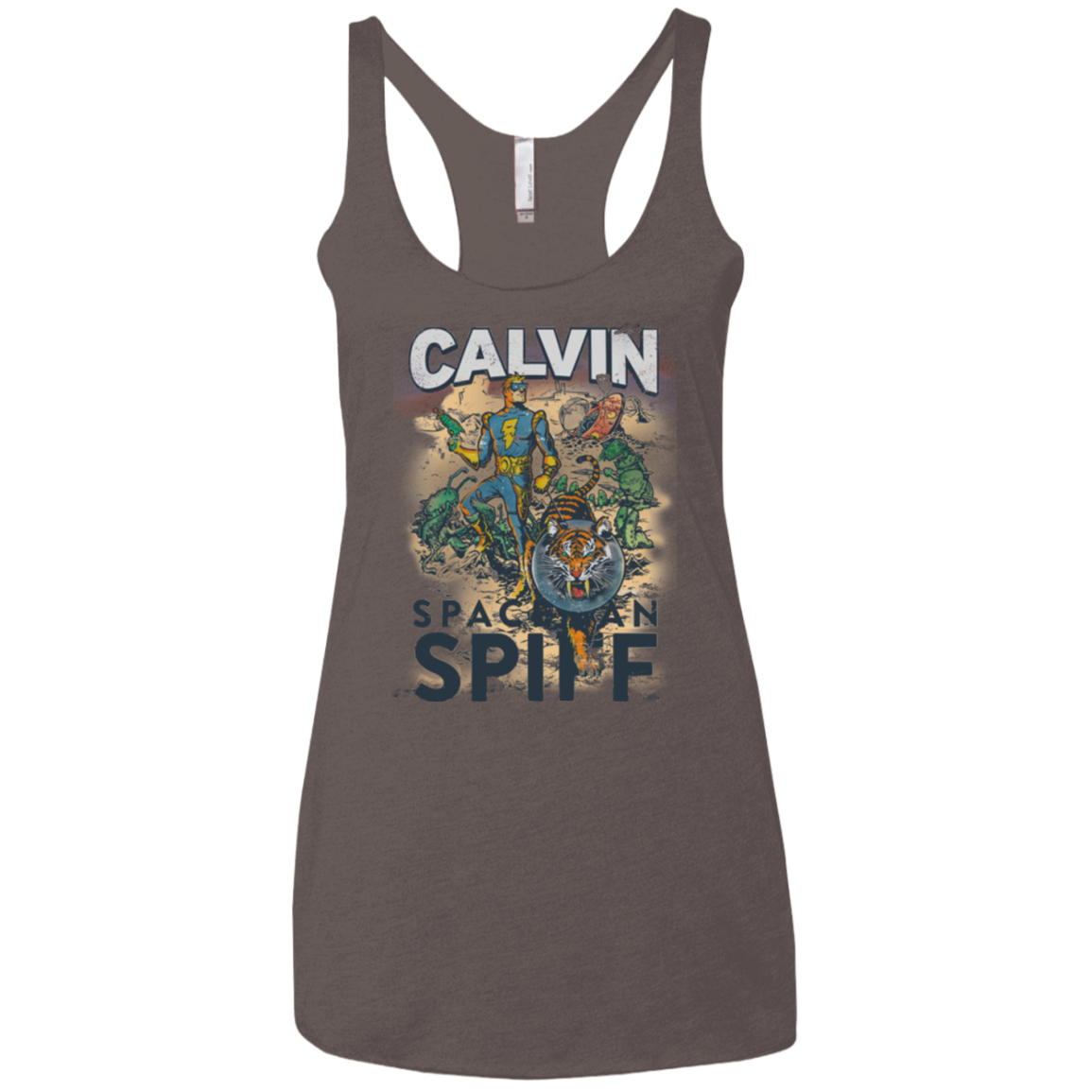 Spaceman Spiff Women's Triblend Racerback Tank