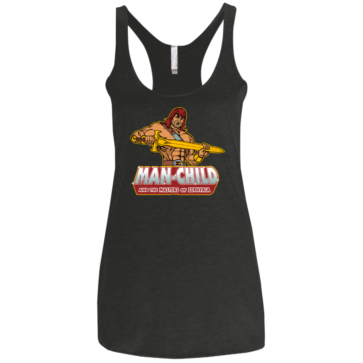 Man Child Women's Triblend Racerback Tank