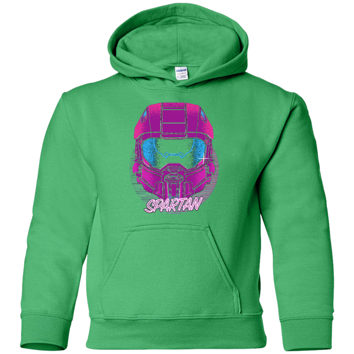 Spartan Helmet 80's Youth Hoodie