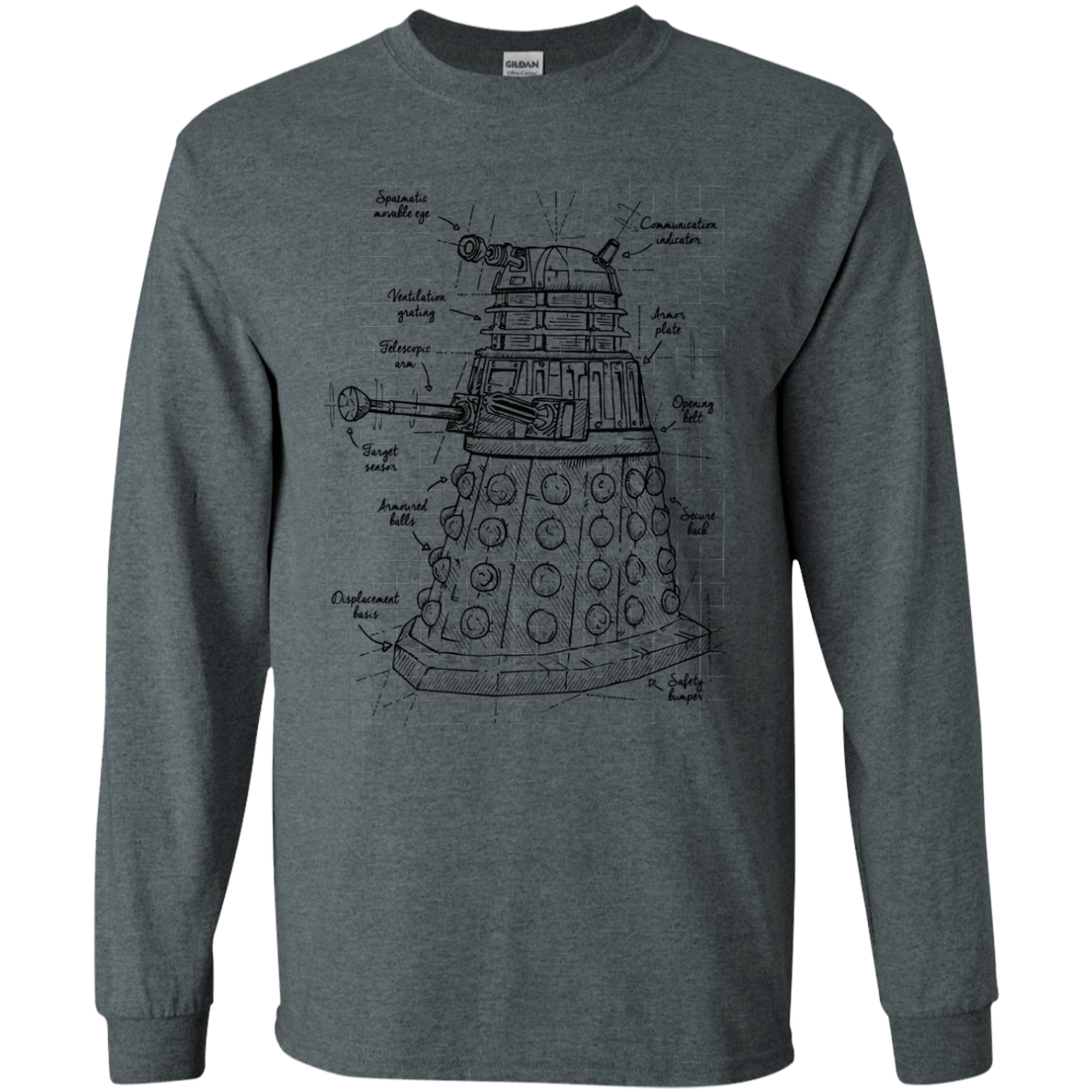 Dalek Plan Men's Long Sleeve T-Shirt