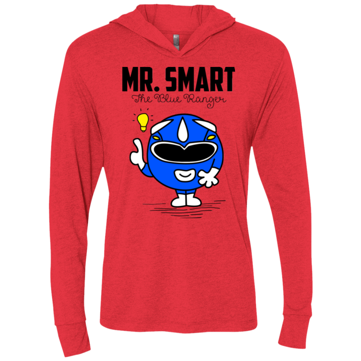Mr Smart Triblend Long Sleeve Hoodie Tee