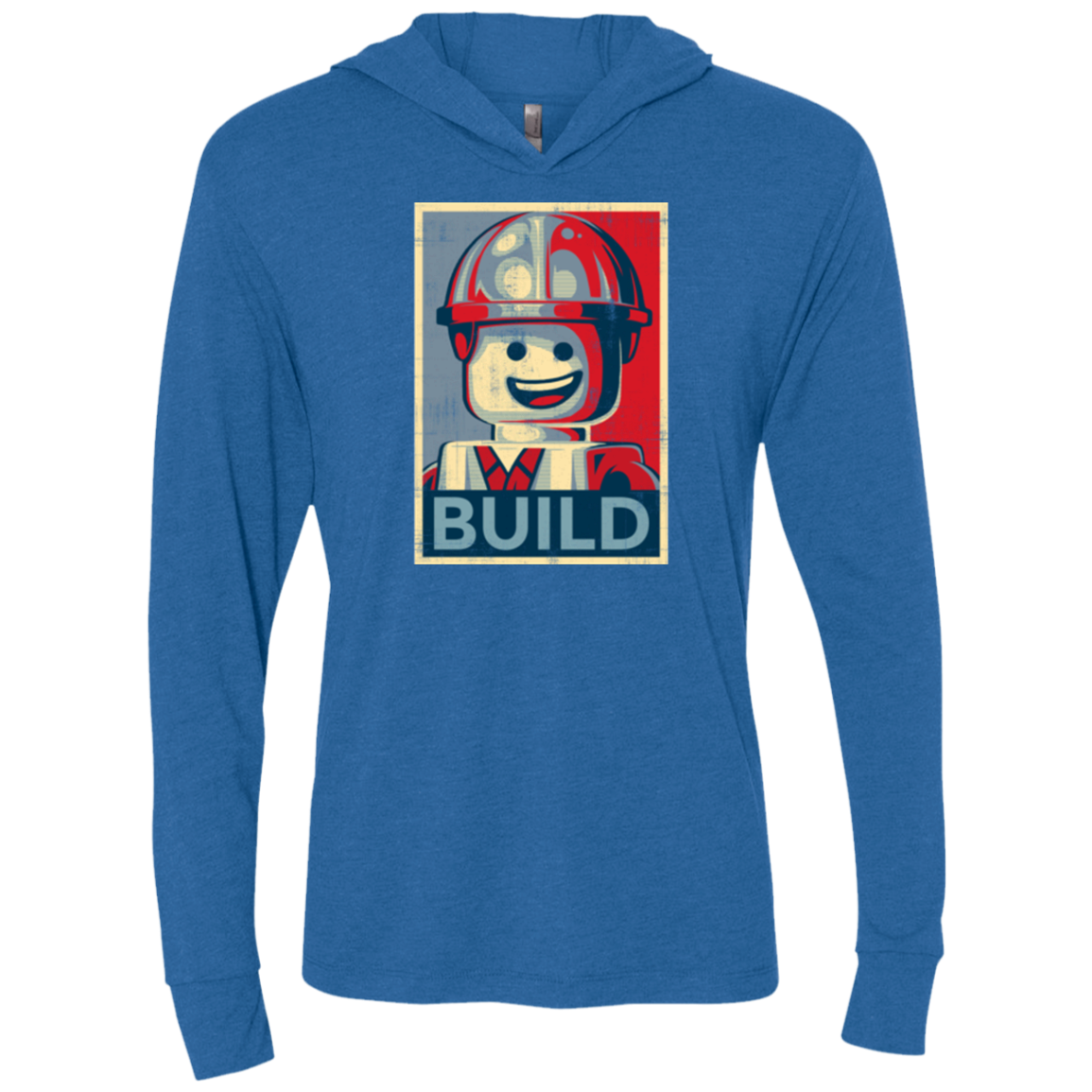 Build Triblend Long Sleeve Hoodie Tee