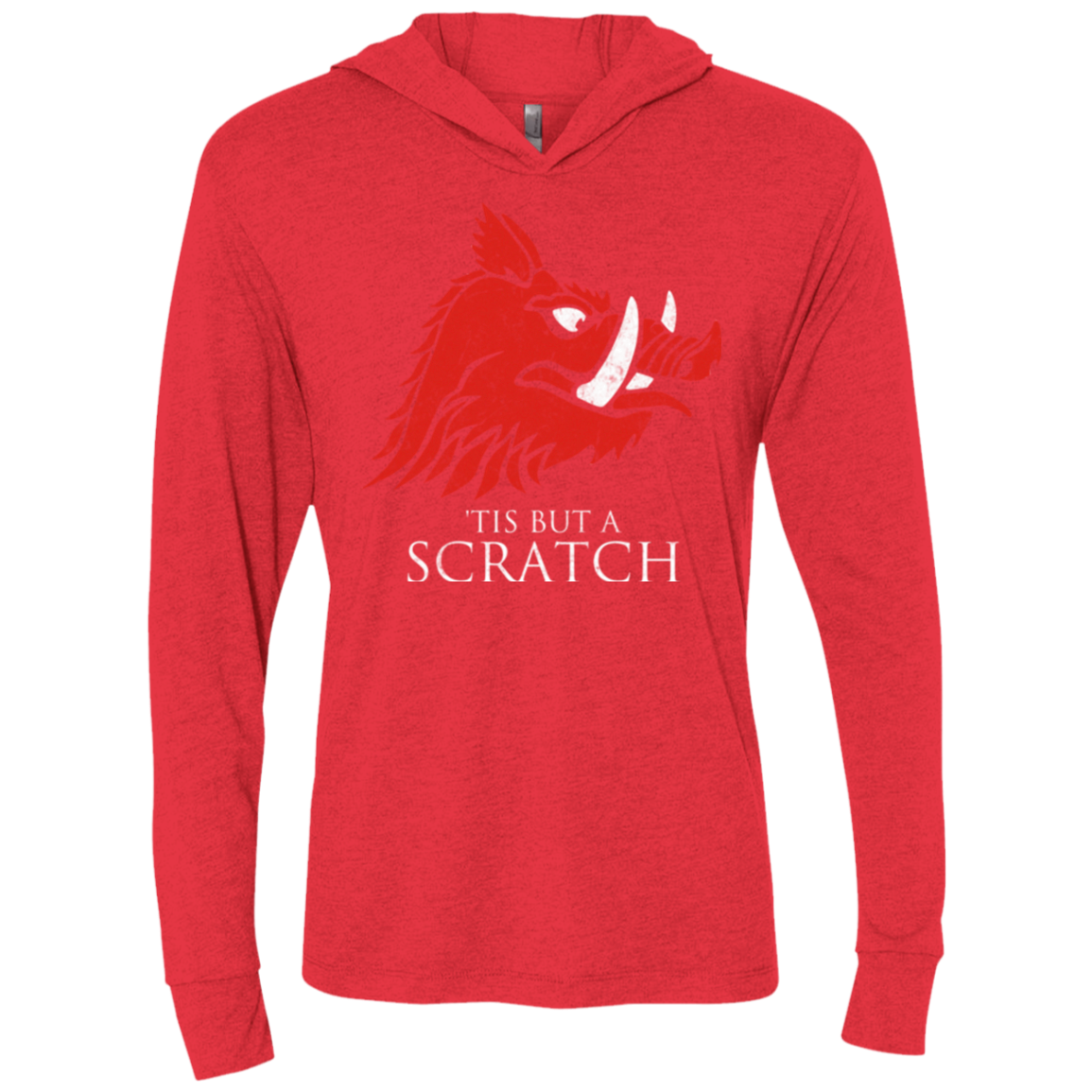 House Scratch Triblend Long Sleeve Hoodie Tee
