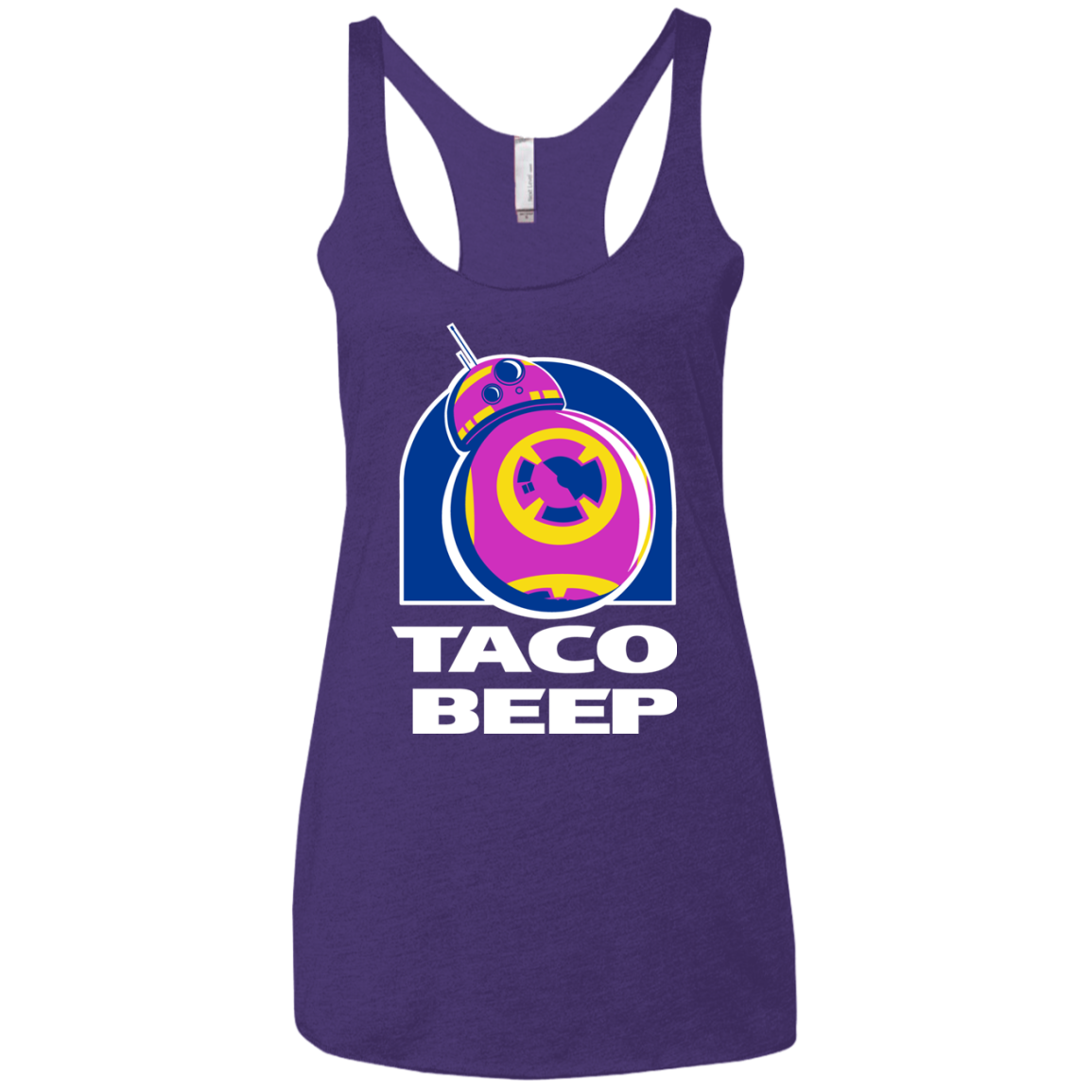 Taco Beep Women's Triblend Racerback Tank