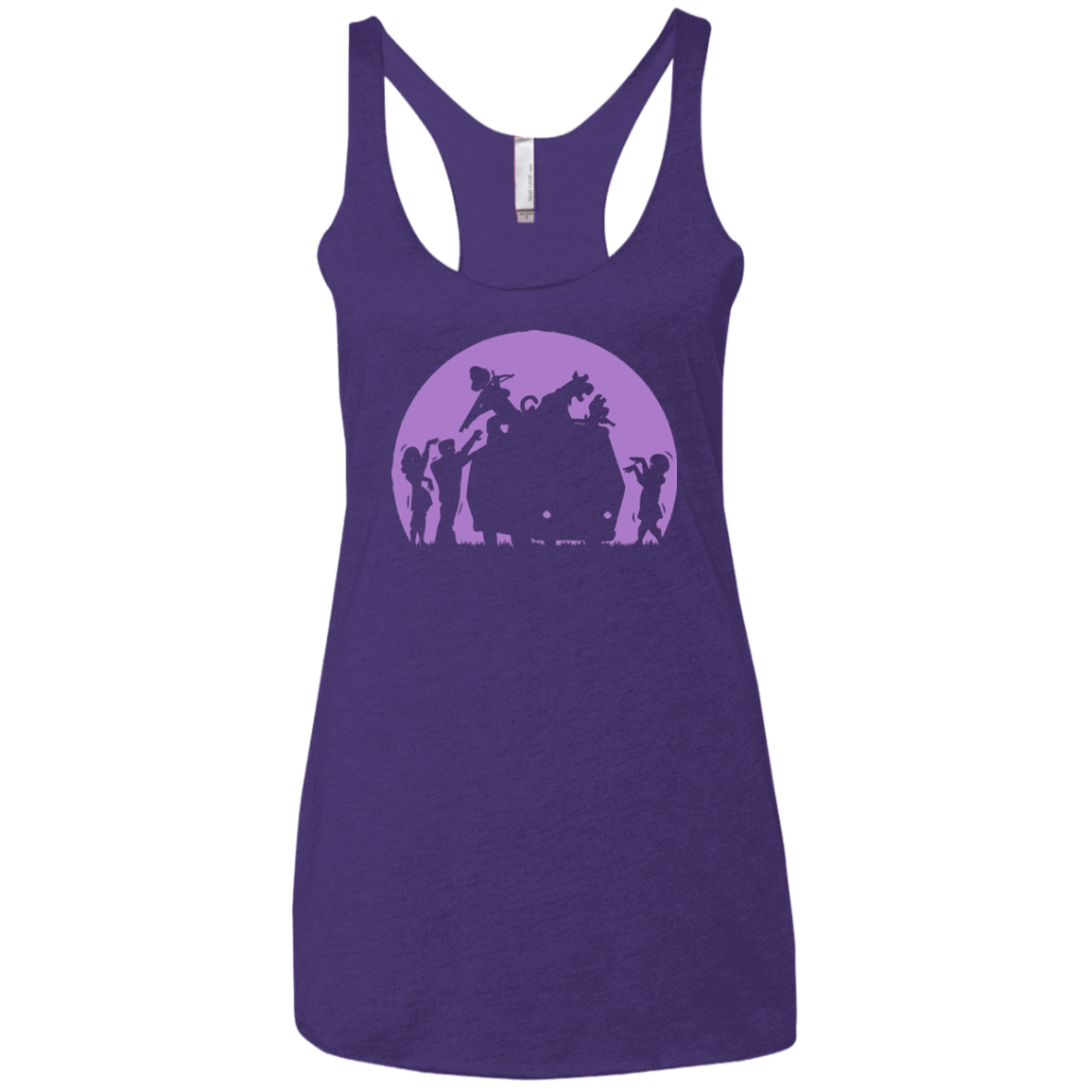 Zoinks They're Zombies Women's Triblend Racerback Tank