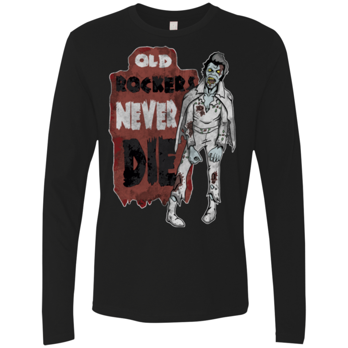 Old Rockers Never Die Men's Premium Long Sleeve