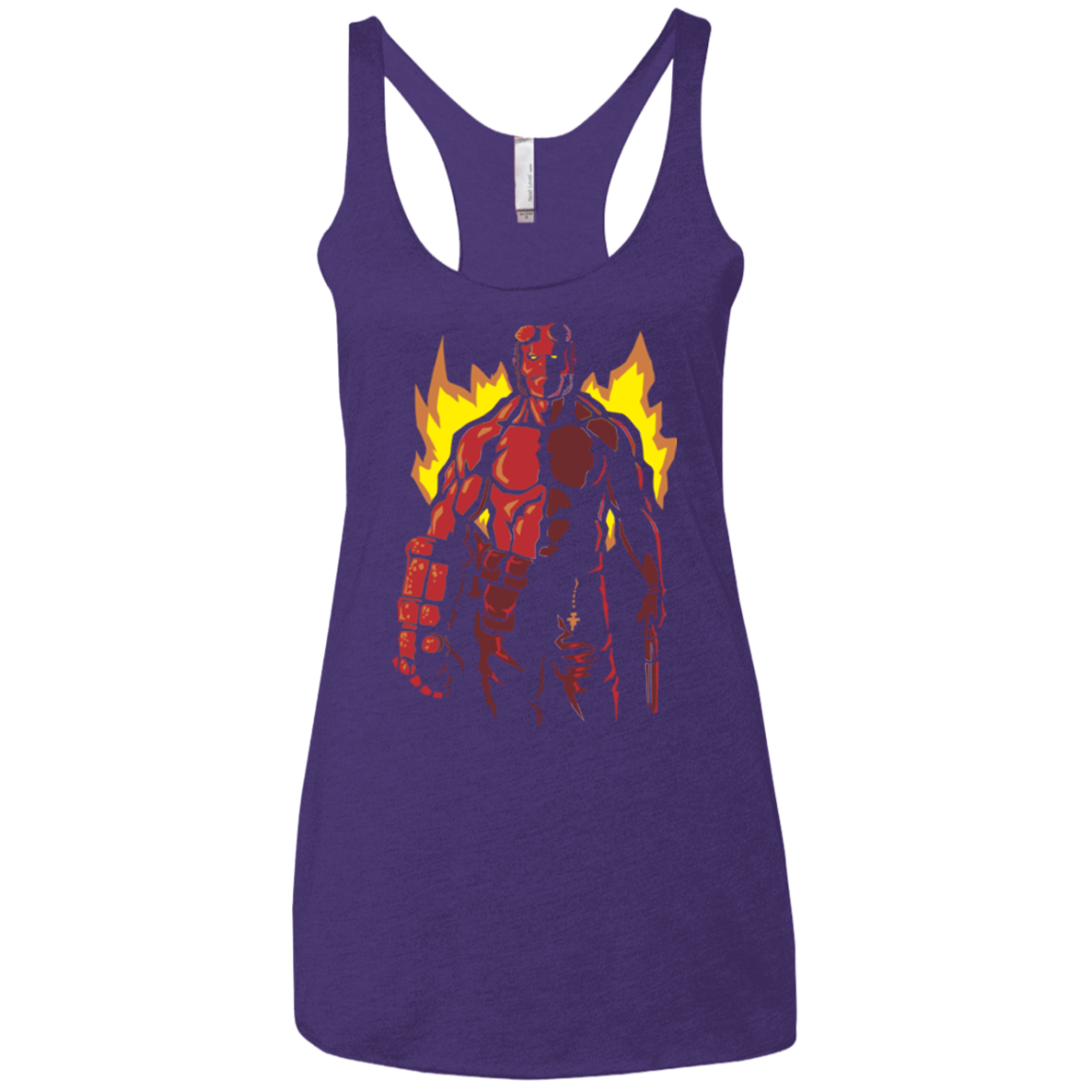 Red Hero Women's Triblend Racerback Tank