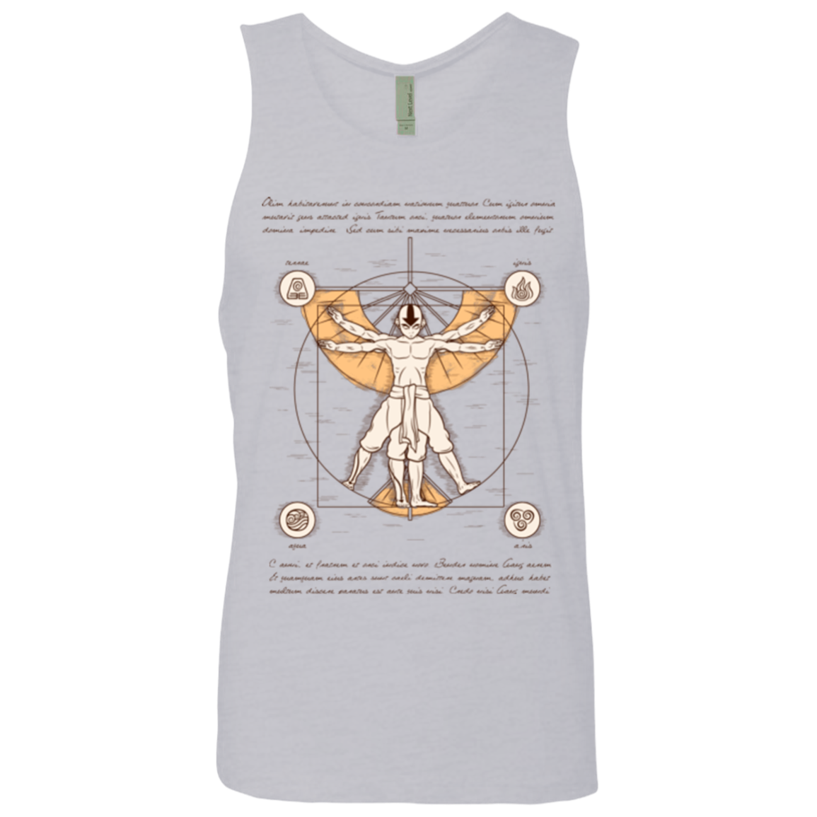 Vitruvian Aang (1) Men's Premium Tank Top