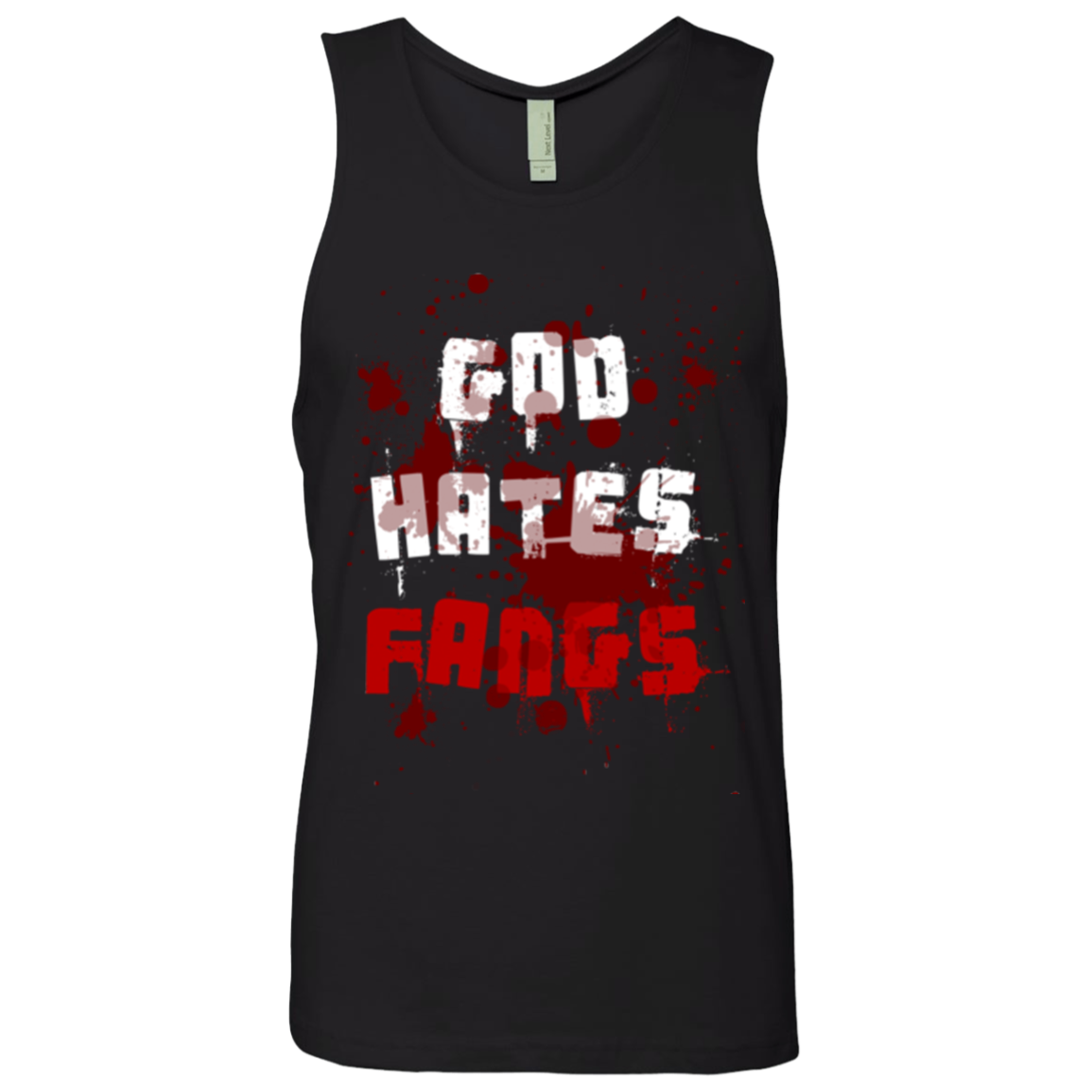 God hates fangs Men's Premium Tank Top