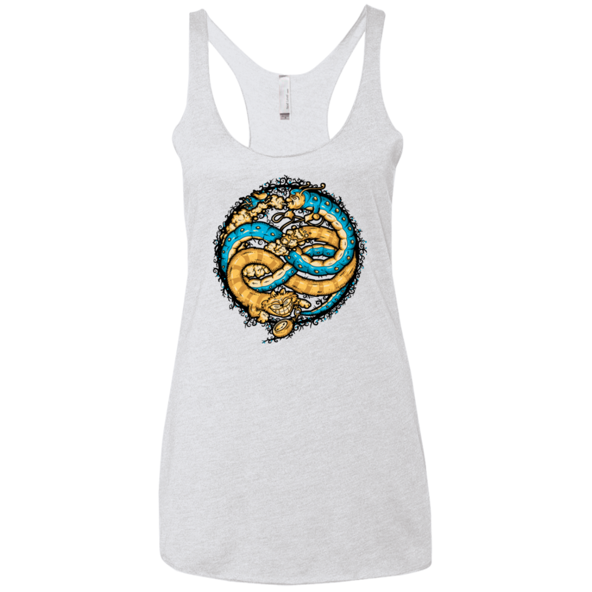 NEVERENDING WONDERLAND Women's Triblend Racerback Tank