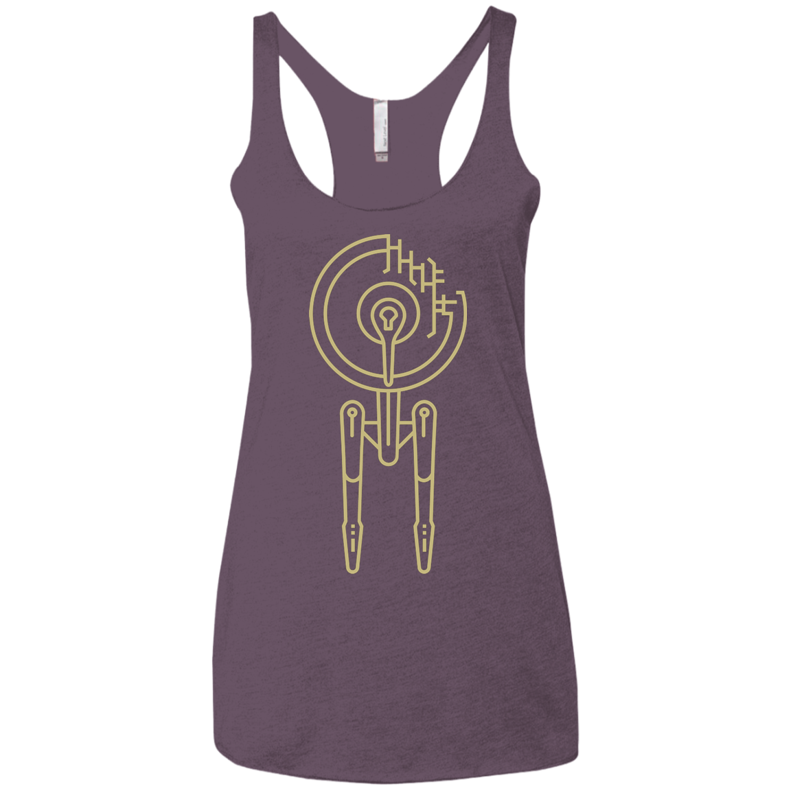 Construction Stars Women's Triblend Racerback Tank