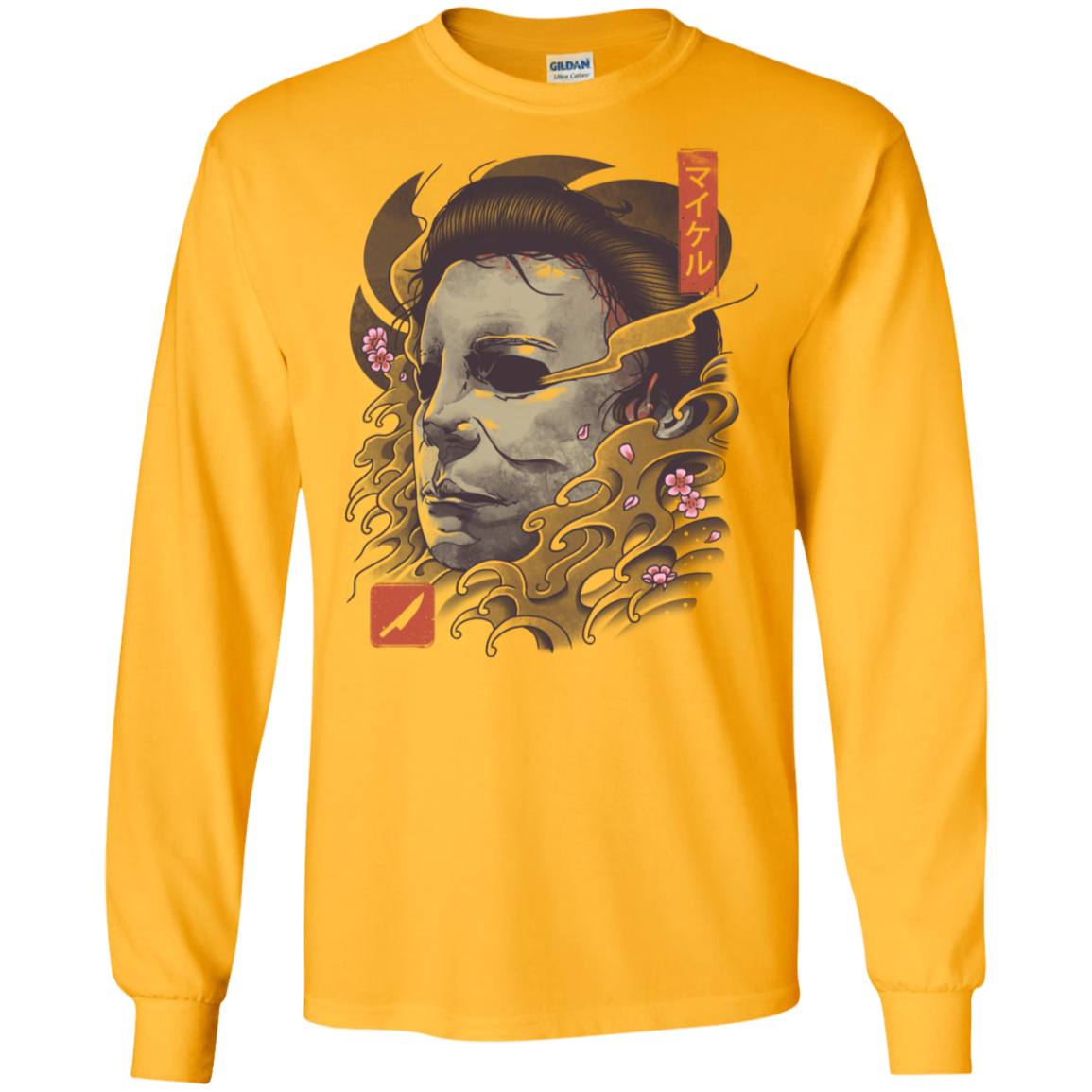 Oni Slasher Mask Men's Long Sleeve T-Shirt