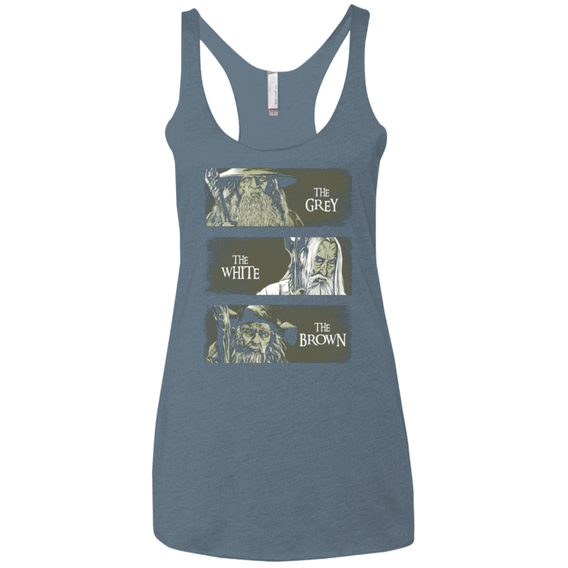 Wizards of Middle Earth Women's Triblend Racerback Tank