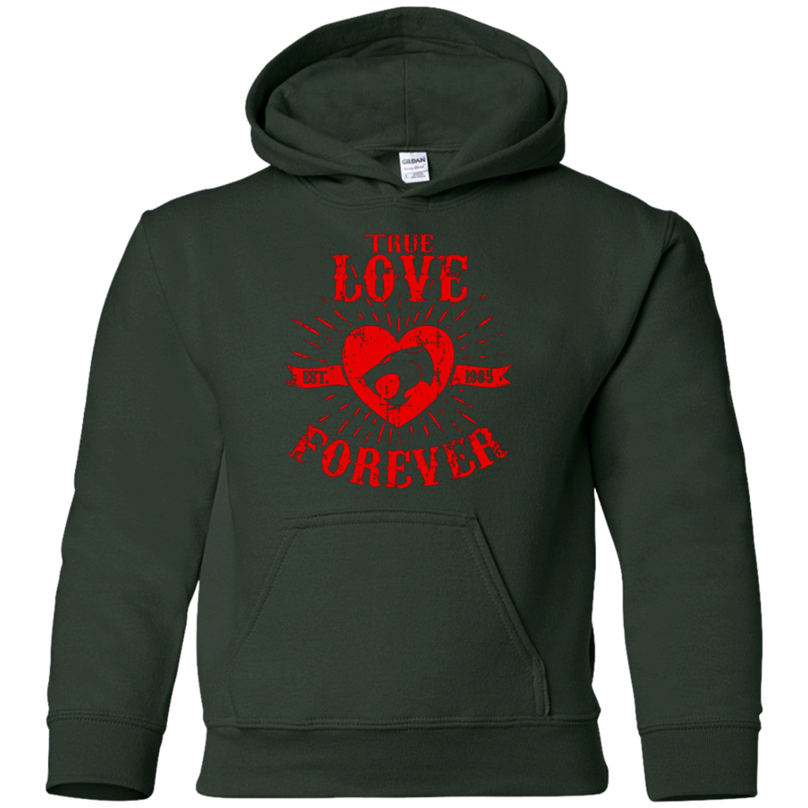 True Love Forever Thunder Youth Hoodie