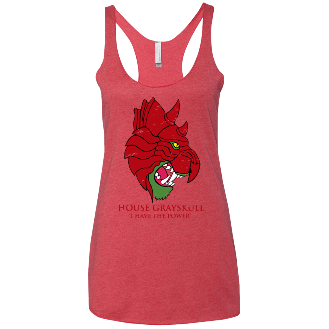 House GraySkull Women's Triblend Racerback Tank