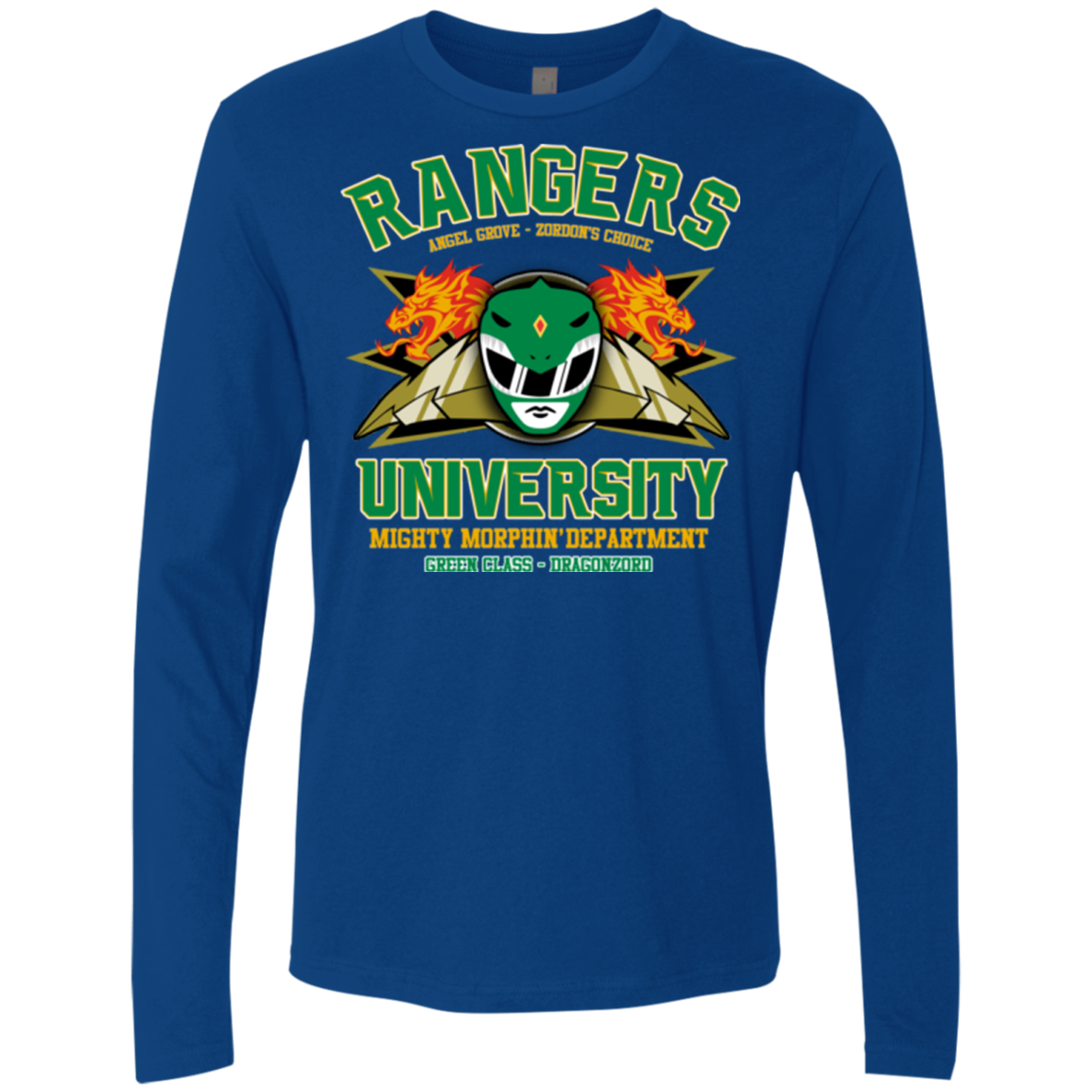 Rangers U Green Ranger Men's Premium Long Sleeve