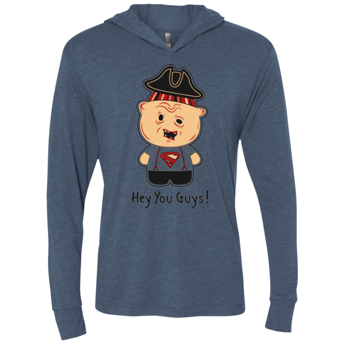 Hey You Guys Triblend Long Sleeve Hoodie Tee