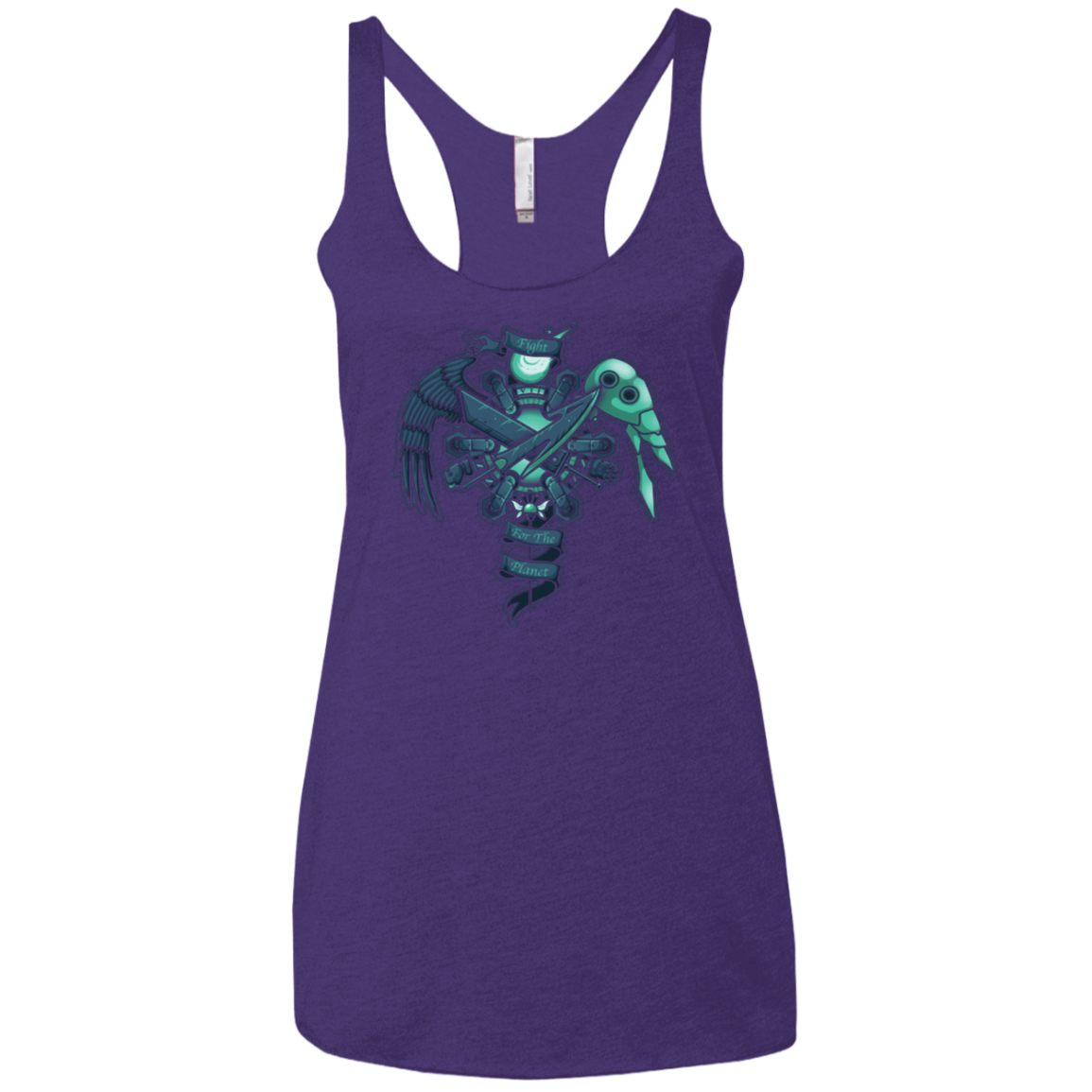 FIGHT FOR THE PLANET Women's Triblend Racerback Tank