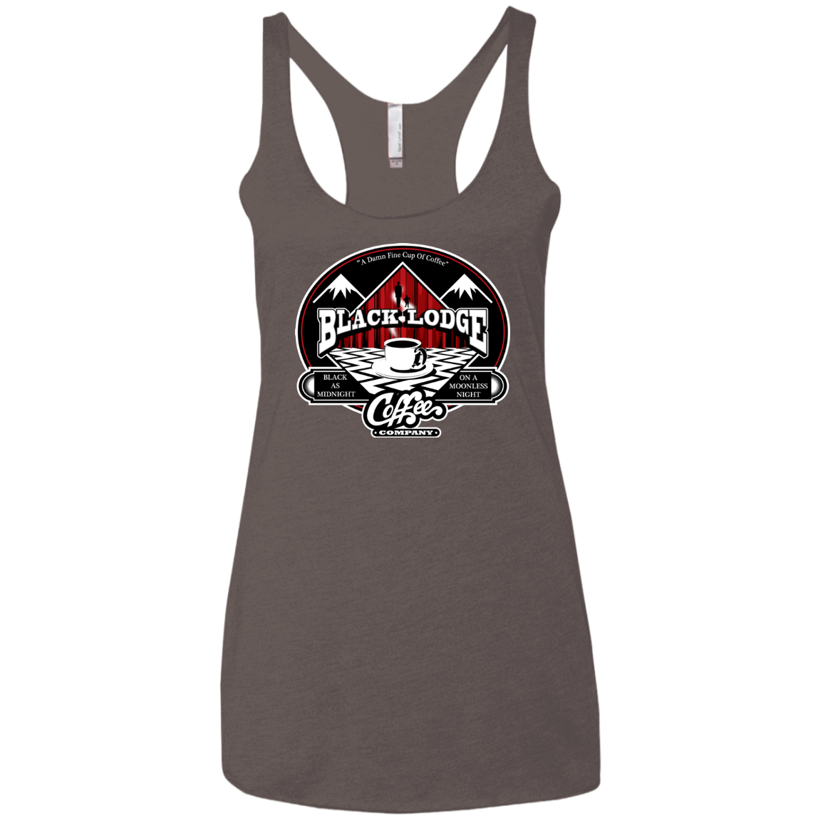 Black Lodge Coffee Company Women's Triblend Racerback Tank