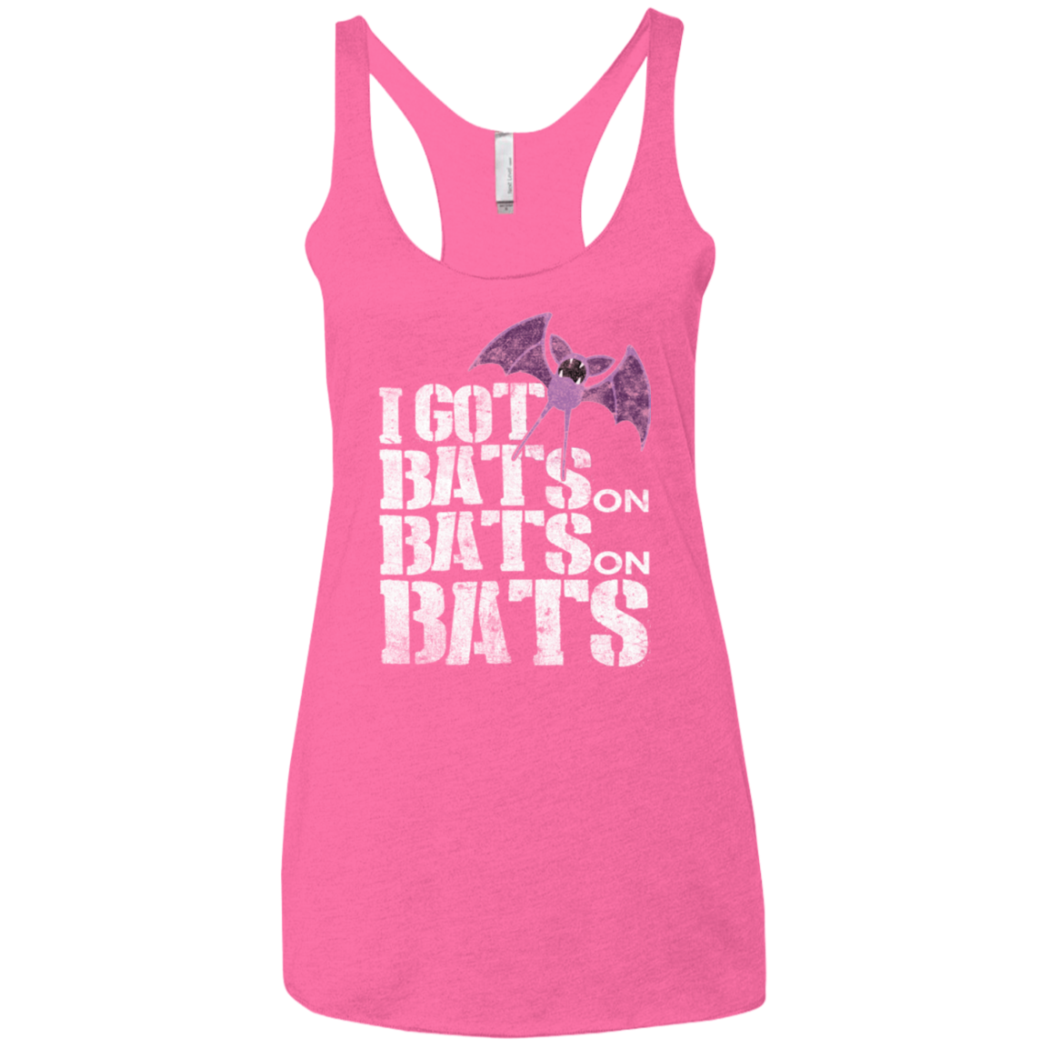 Bats on Bats on Bats Women's Triblend Racerback Tank
