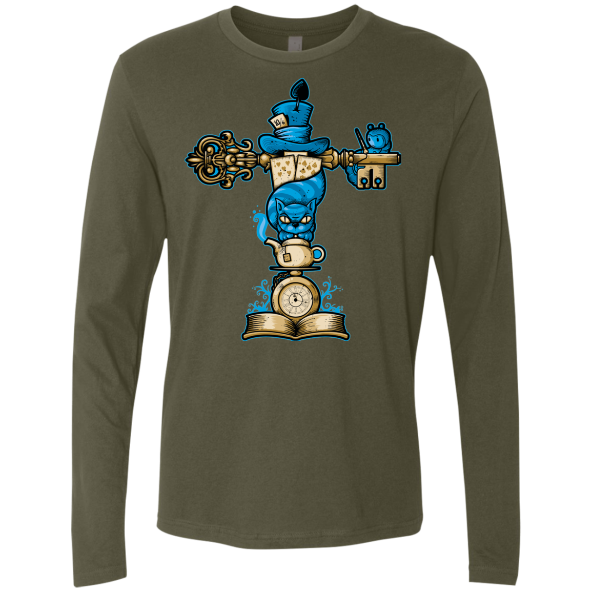 Wonderland Totem Men's Premium Long Sleeve