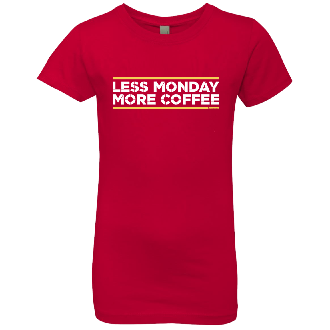 Less Monday More Coffee Girls Premium T-Shirt