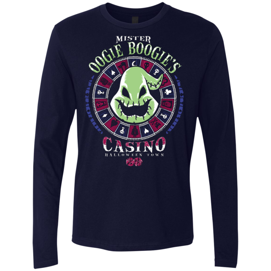 Oogies Casino Men's Premium Long Sleeve