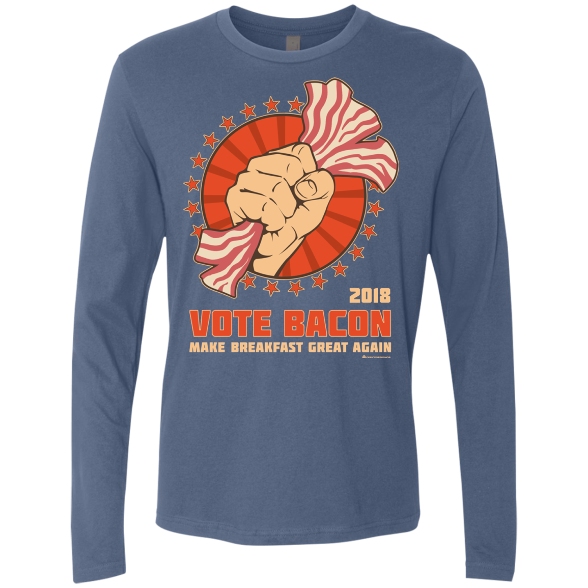 Vote Bacon In 2018 Men's Premium Long Sleeve