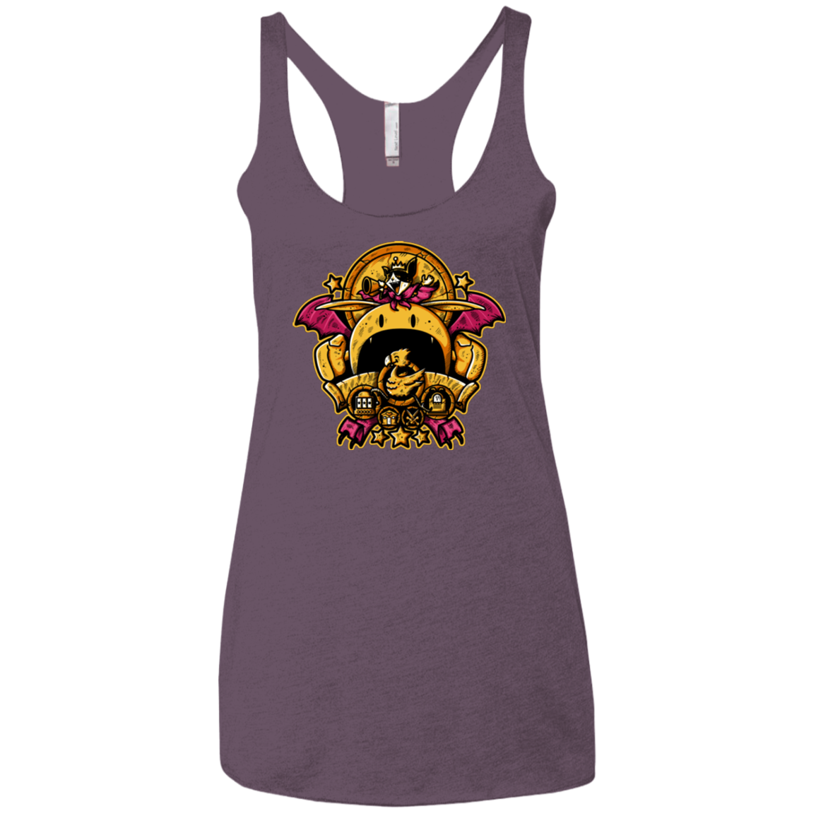 SAUCER CREST Women's Triblend Racerback Tank