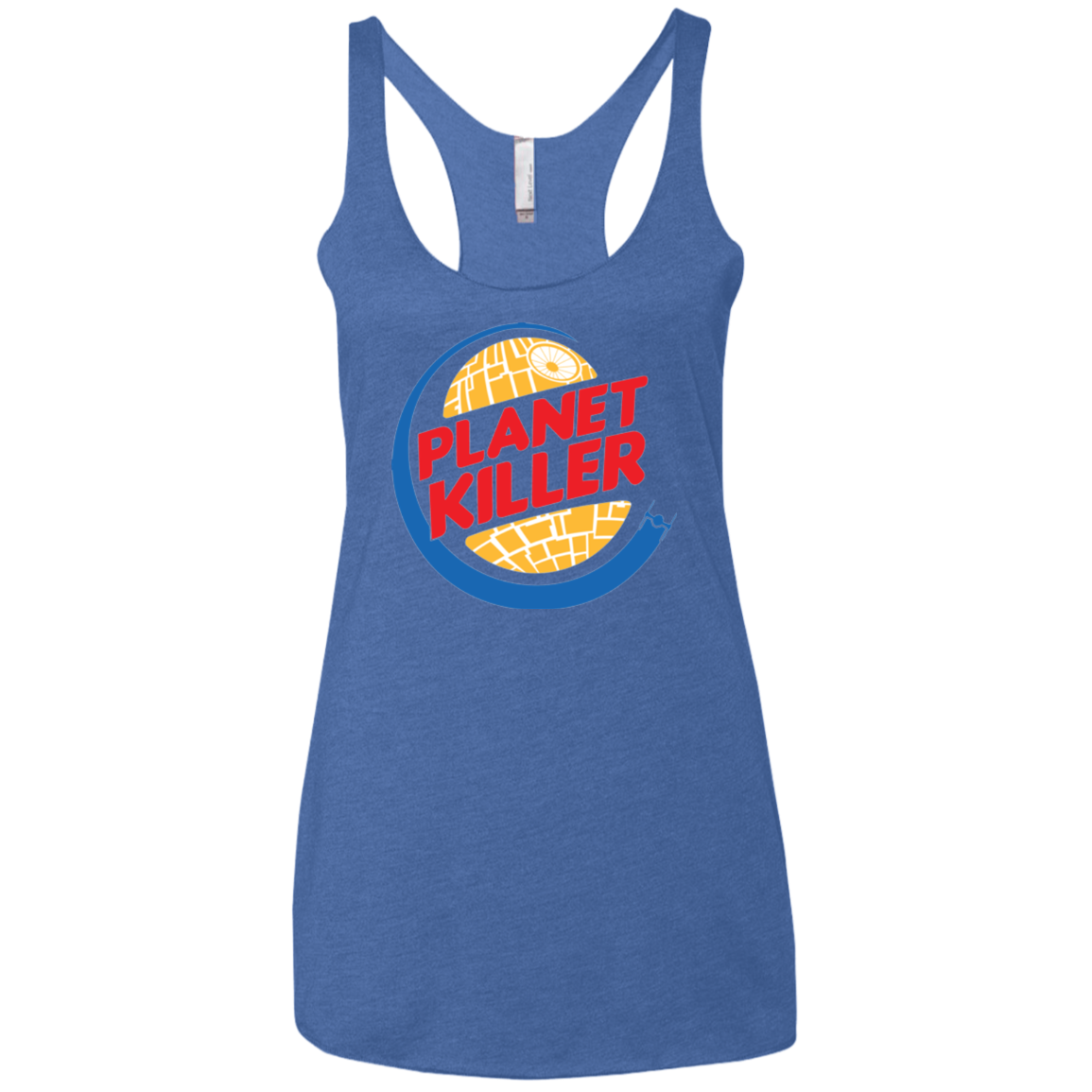 Planet Killer Women's Triblend Racerback Tank