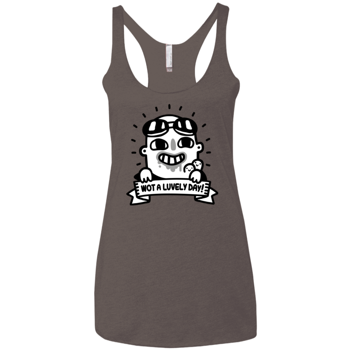 Wot A Luvely Day Women's Triblend Racerback Tank