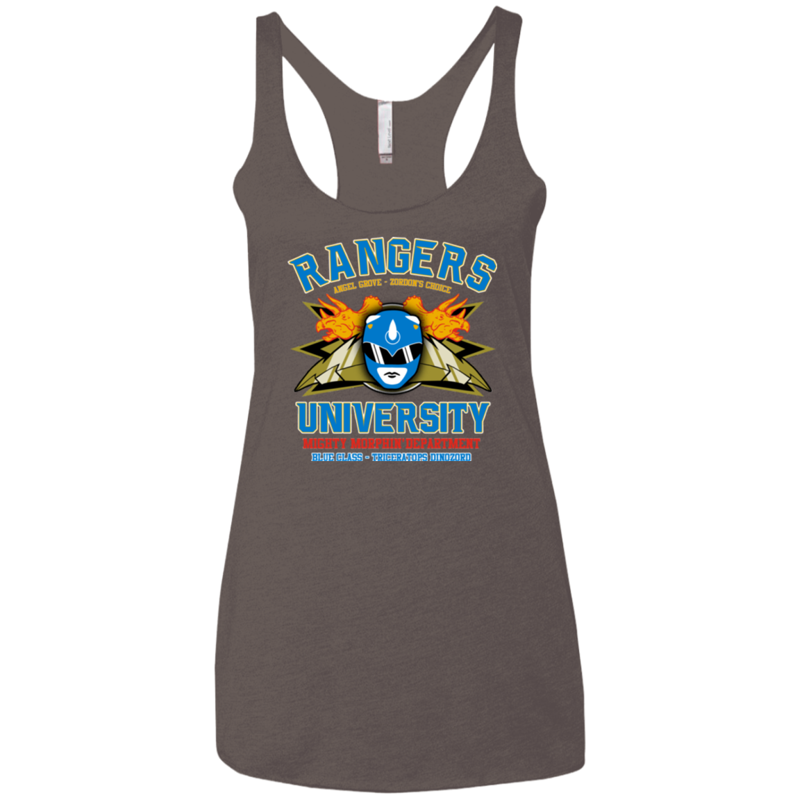 Rangers U Blue Ranger Women's Triblend Racerback Tank