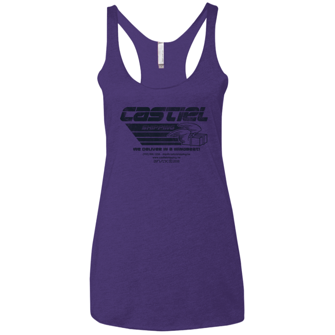 Castiel Shipping Women's Triblend Racerback Tank