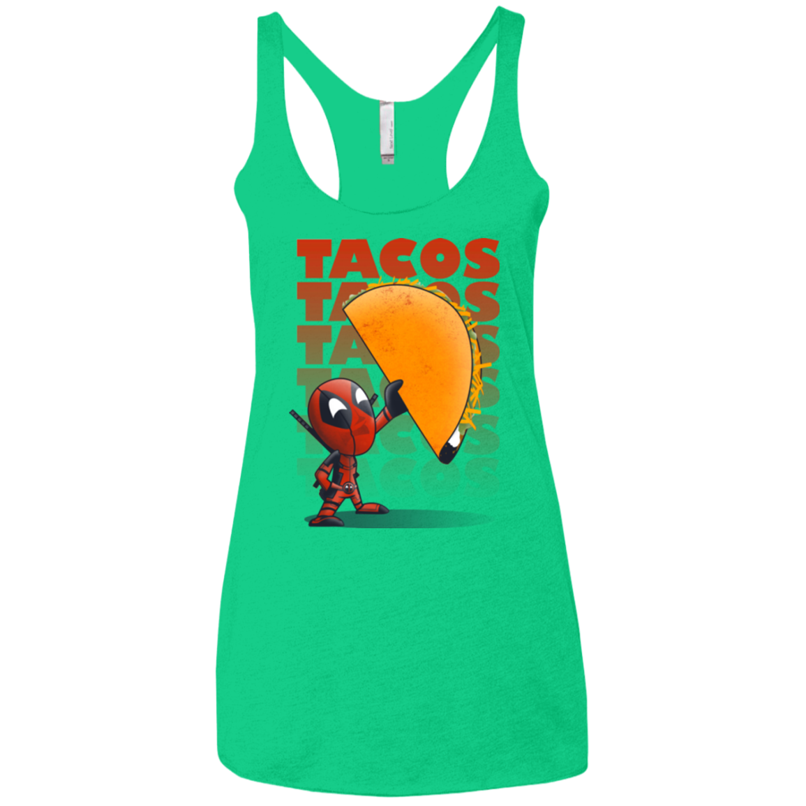 Tacos Women's Triblend Racerback Tank