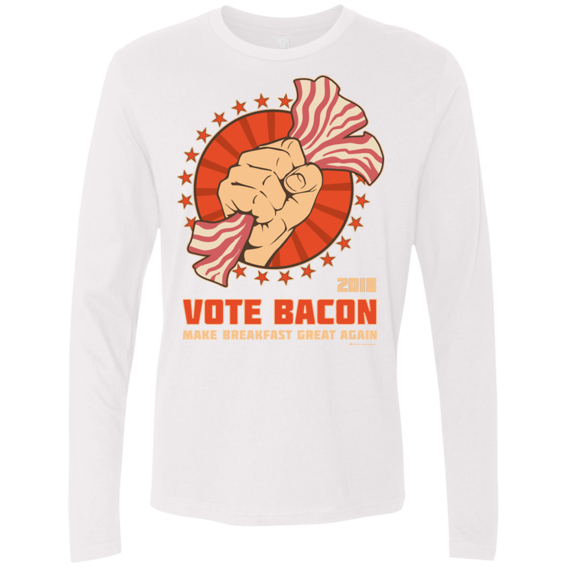 Vote Bacon In 2018 Men's Premium Long Sleeve