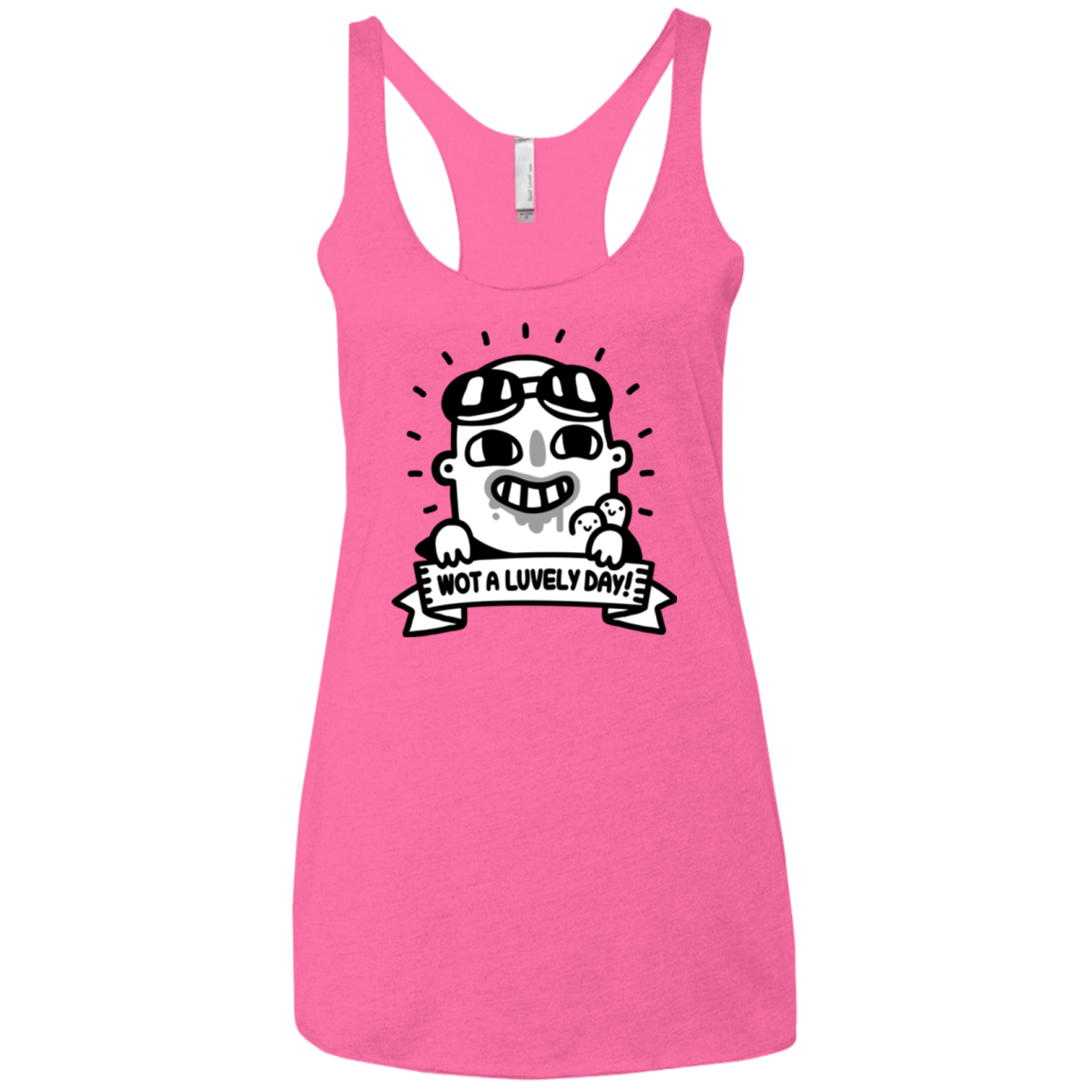 Wot A Luvely Day Women's Triblend Racerback Tank