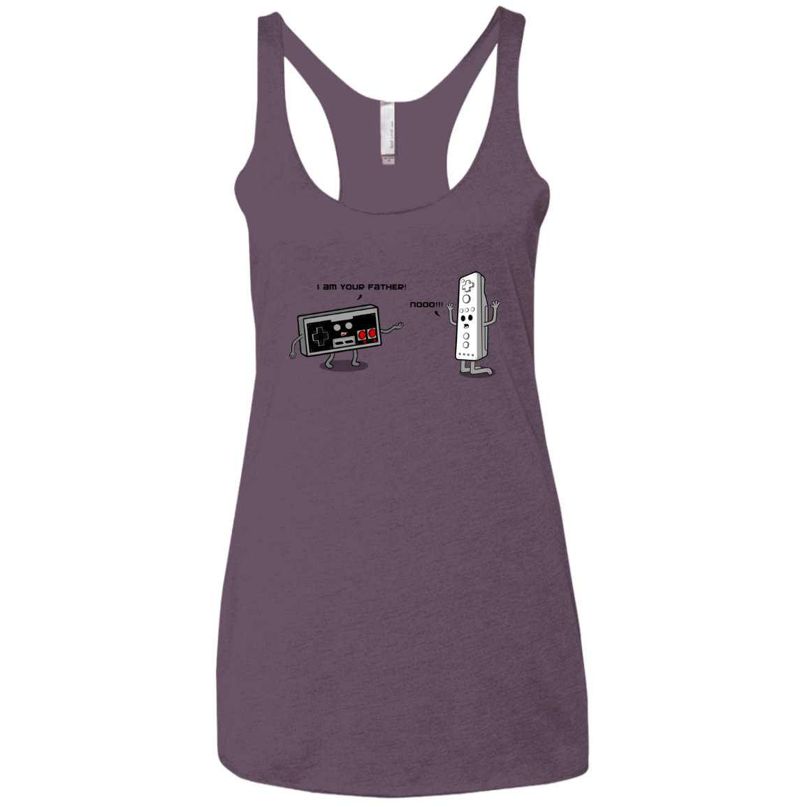 I am your father NES Women's Triblend Racerback Tank