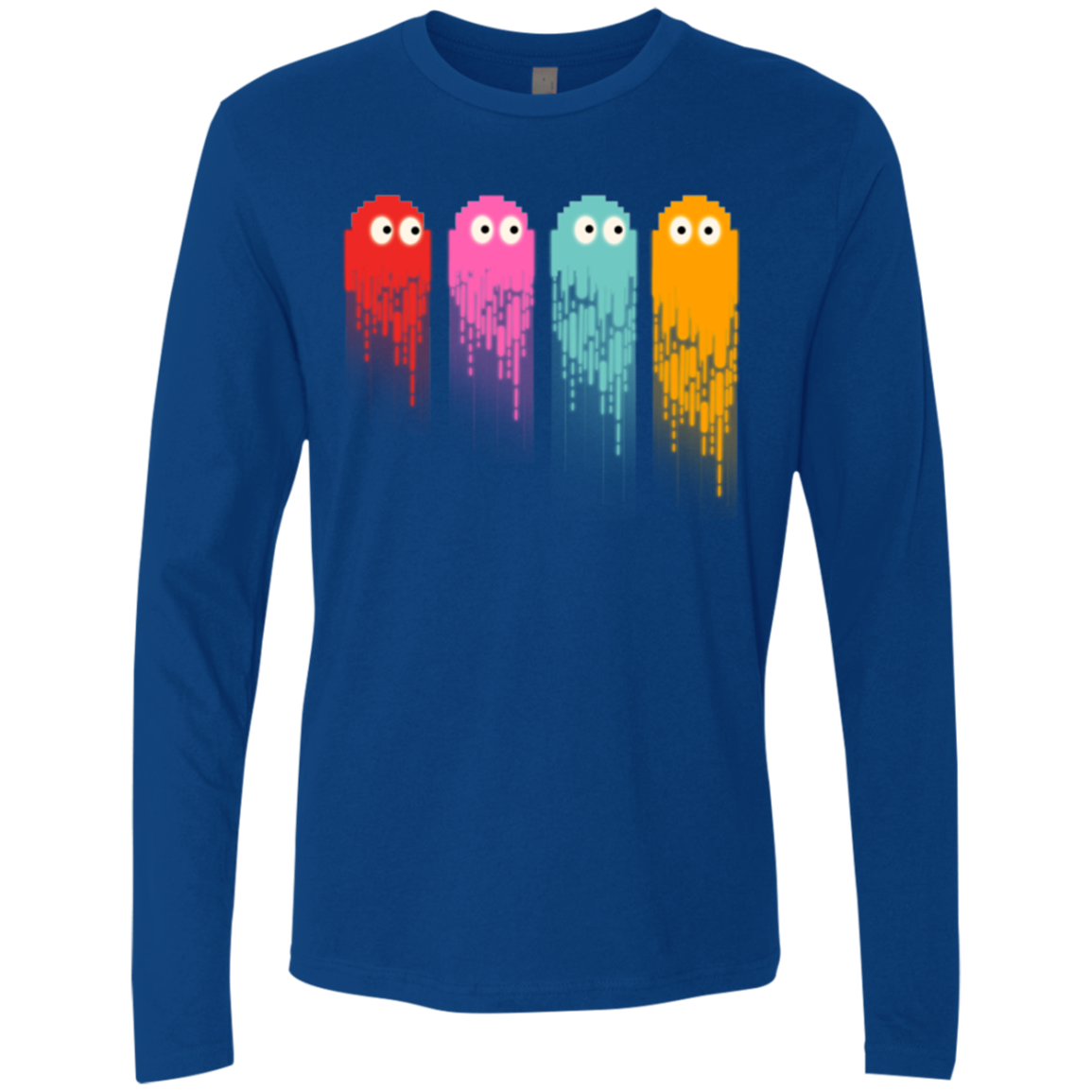 Pac color ghost Men's Premium Long Sleeve