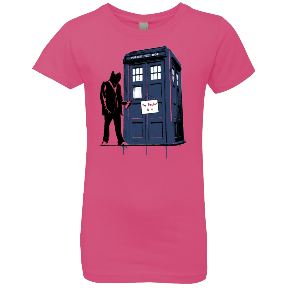 Exit Through Tardis Girls Premium T-Shirt