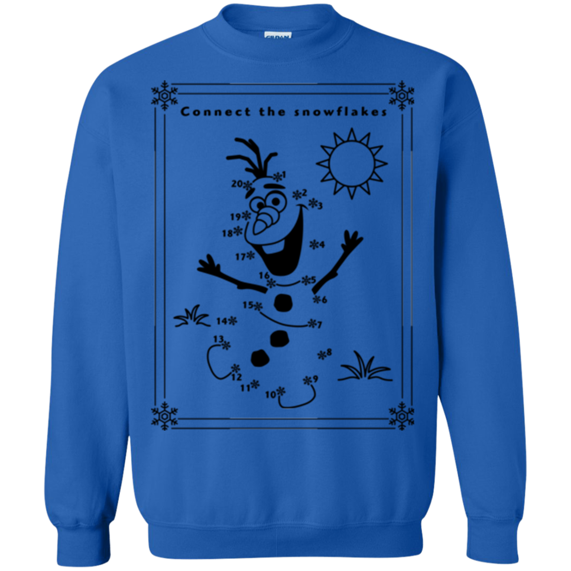 Connect the snowflakes Crewneck Sweatshirt