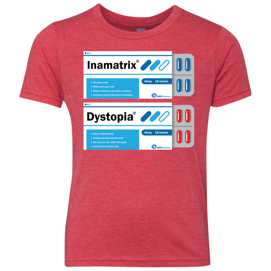 Red or Blue Youth Triblend T-Shirt