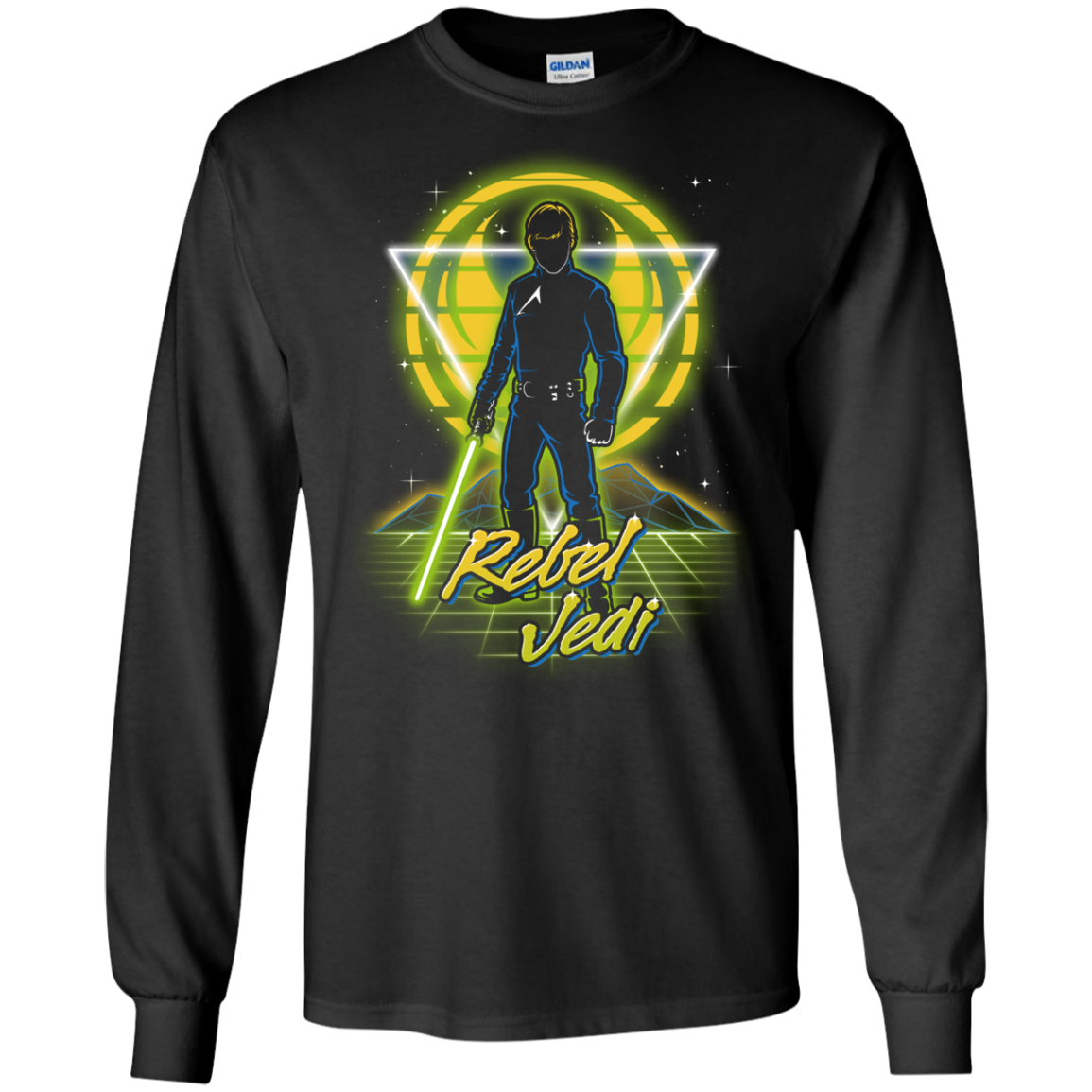 Retro Rebel Jedi Men's Long Sleeve T-Shirt