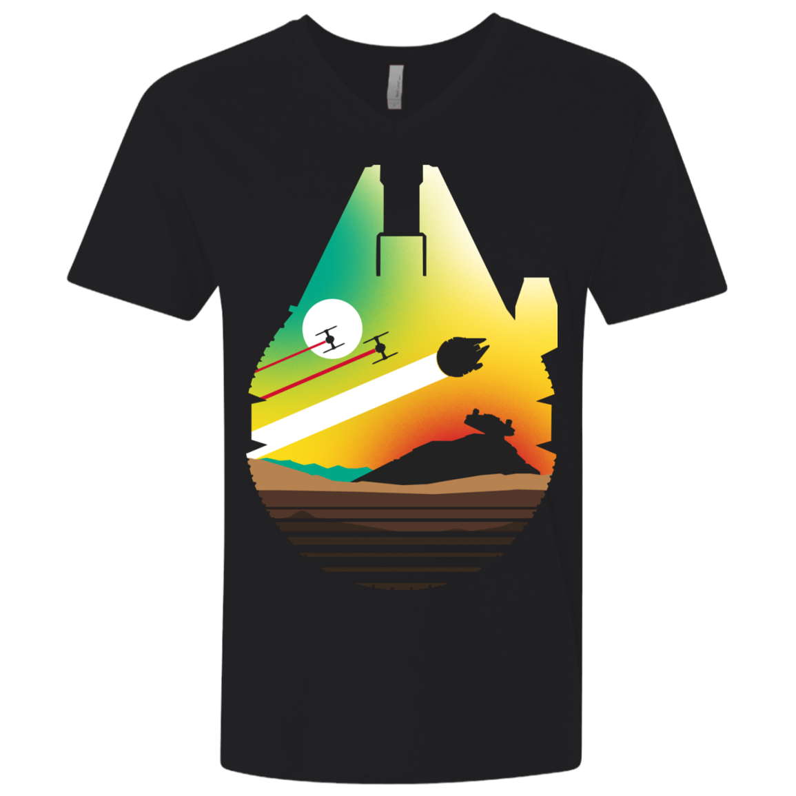 Escape from Desert Planet Men's Premium V-Neck