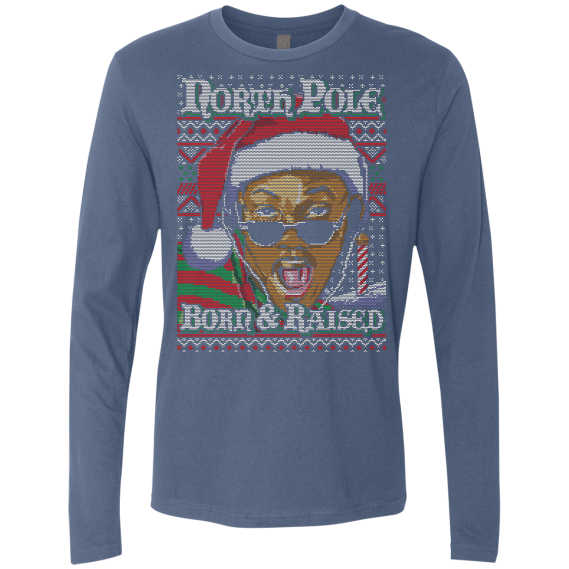 BORN AND RAISED Men's Premium Long Sleeve