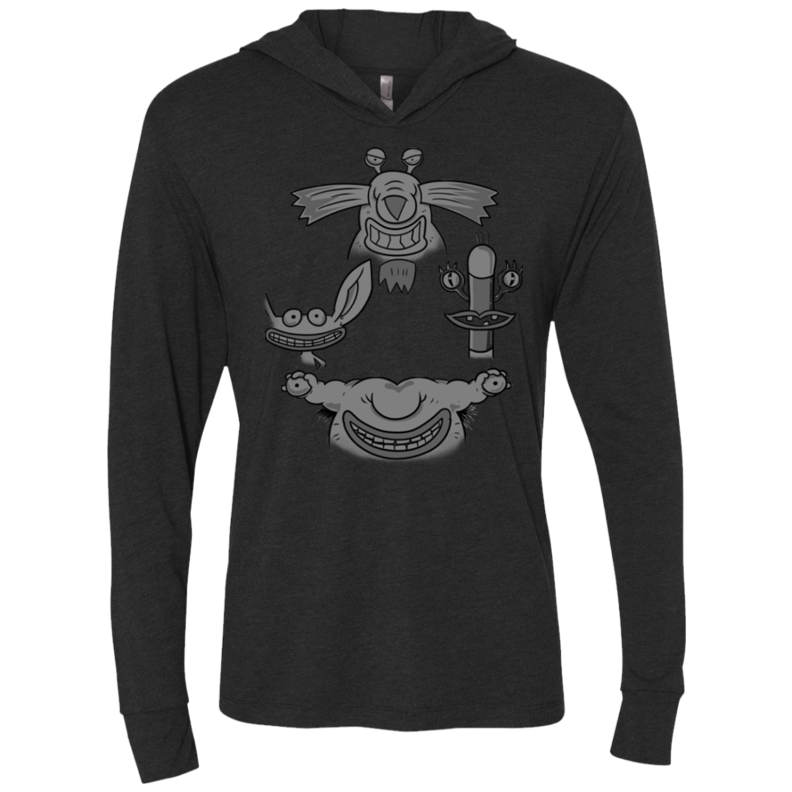 MONSTER RHAPSODY Triblend Long Sleeve Hoodie Tee