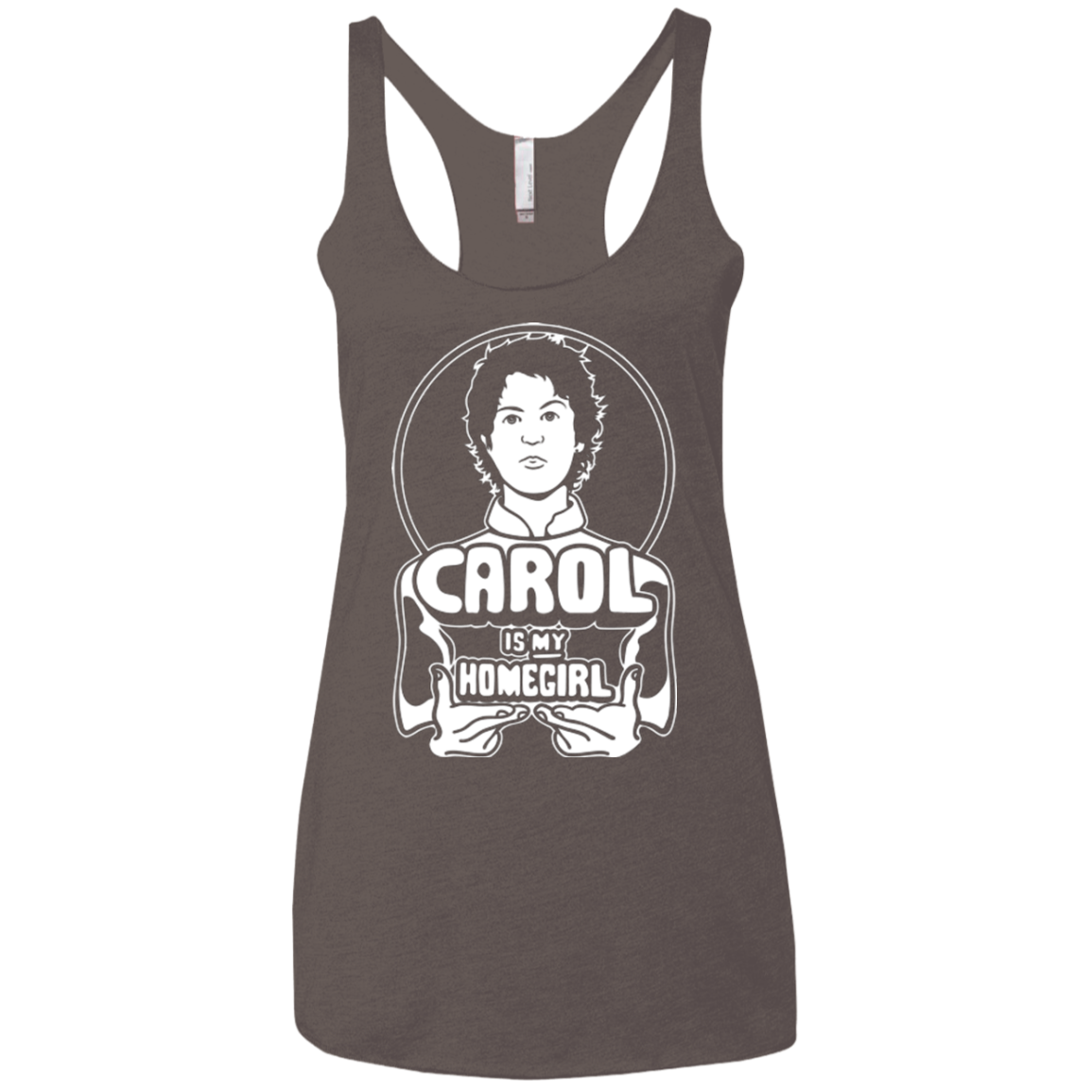 Homegirl Carol Women's Triblend Racerback Tank